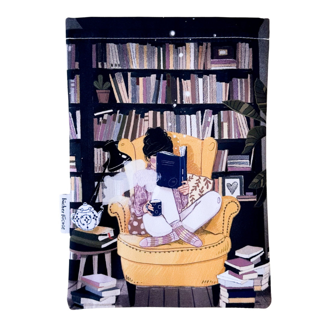 Buchhülle "Bibliothek" von @gebelwho