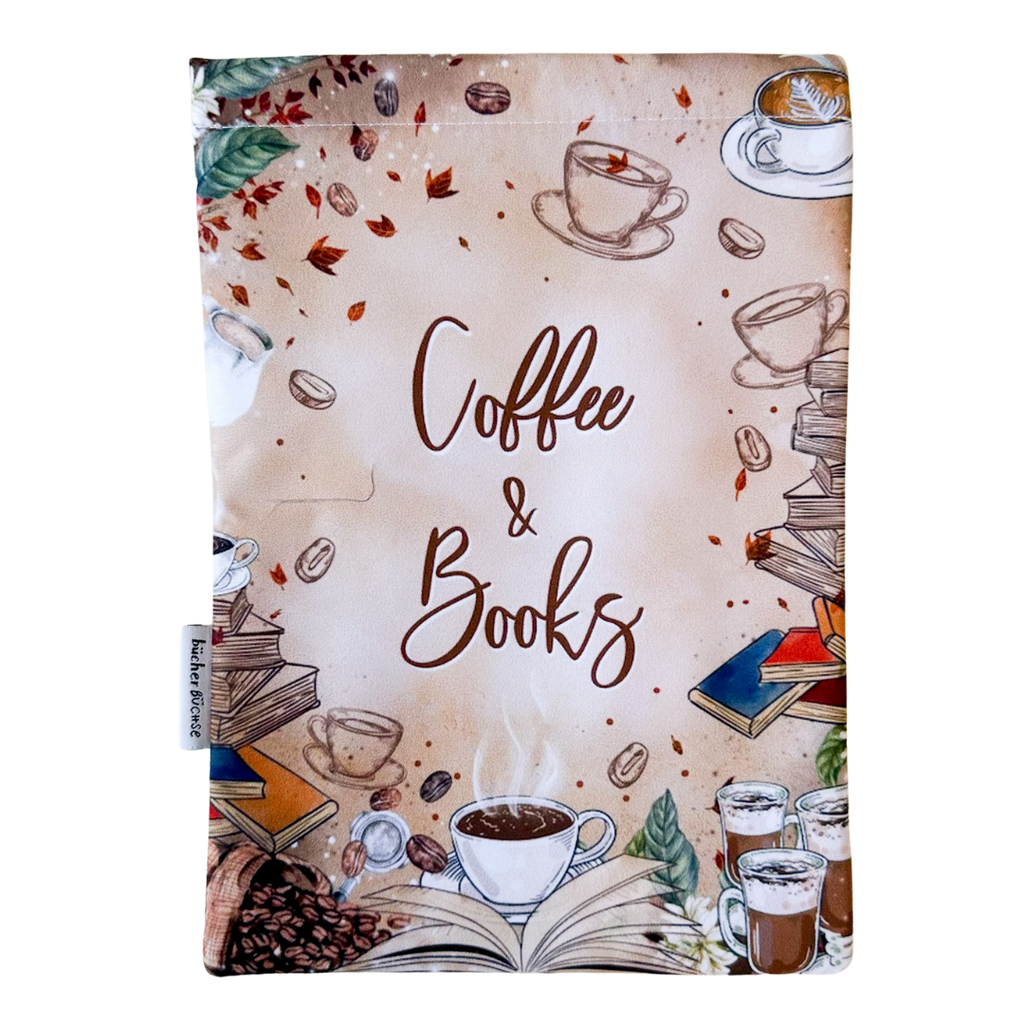 Buchhülle "Coffee &amp; Books" von @azura.arts