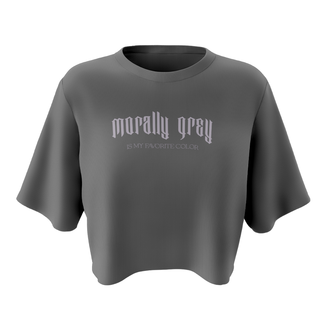 Crop Top "Morally Grey