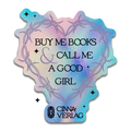 Holographischer Sticker "Buy Me Books