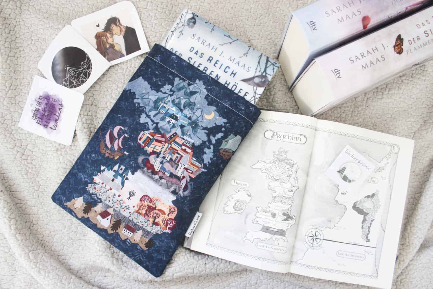 Buchhülle "Das Reich der sieben Höfe" von @leamelcher