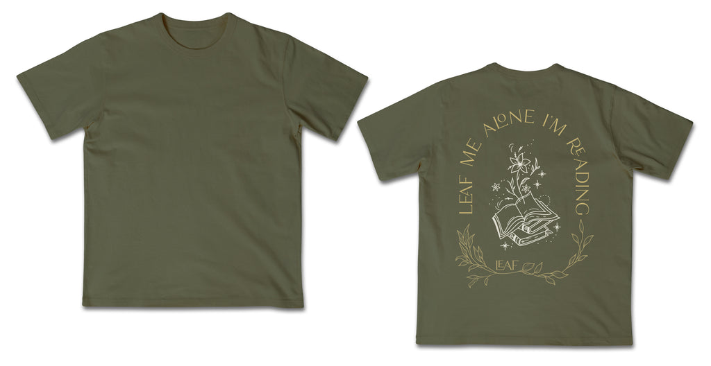 T-Shirt "LEAF me alone I'm reading