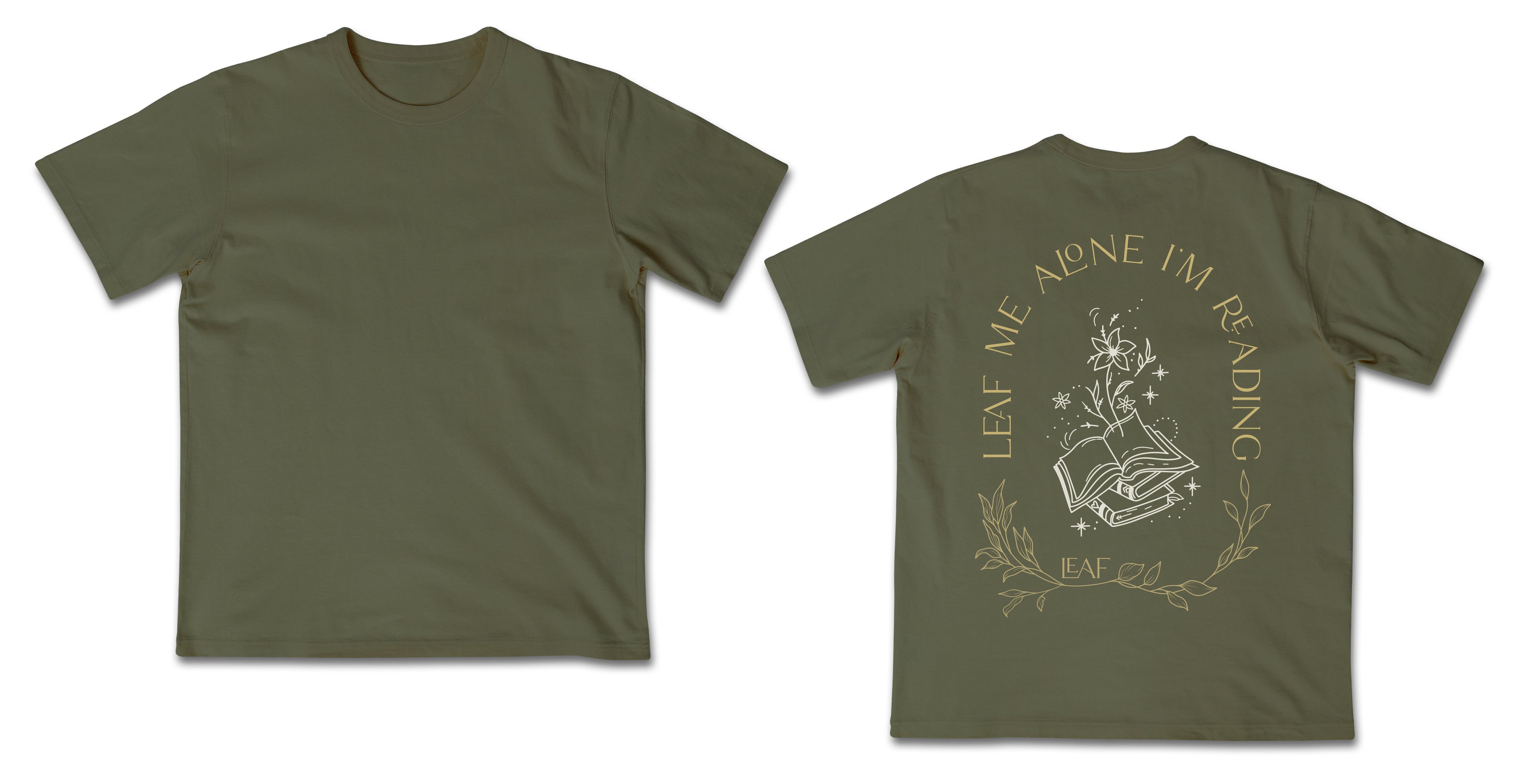 T-Shirt "LEAF me alone I'm reading"
