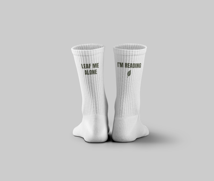 Socken "Leaf me alone I'm reading"