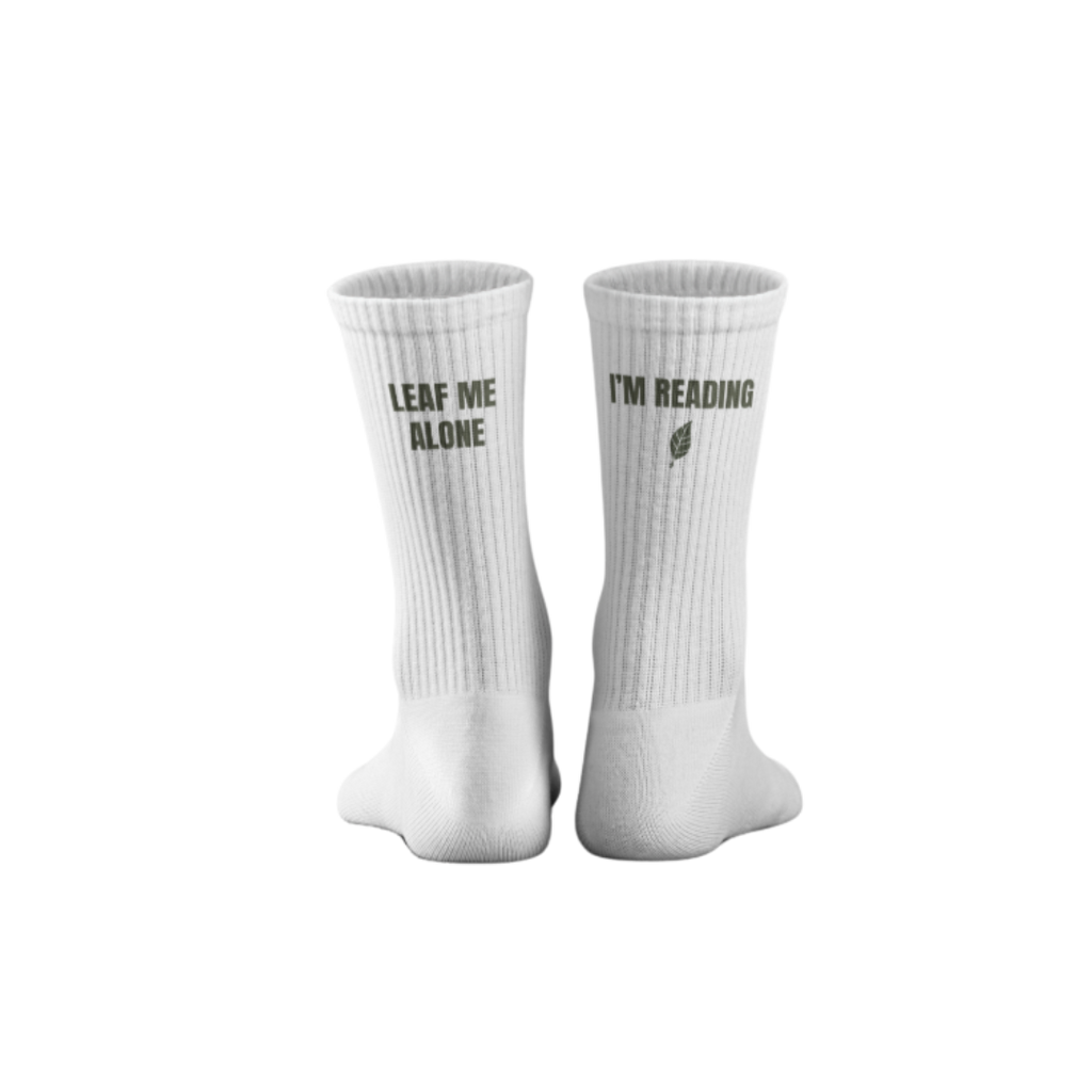 Socken "Leaf me alone I'm reading"