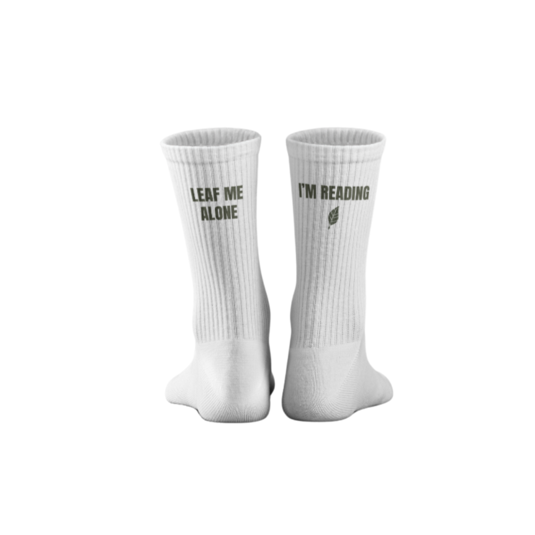 Socken "Leaf me alone I'm reading"