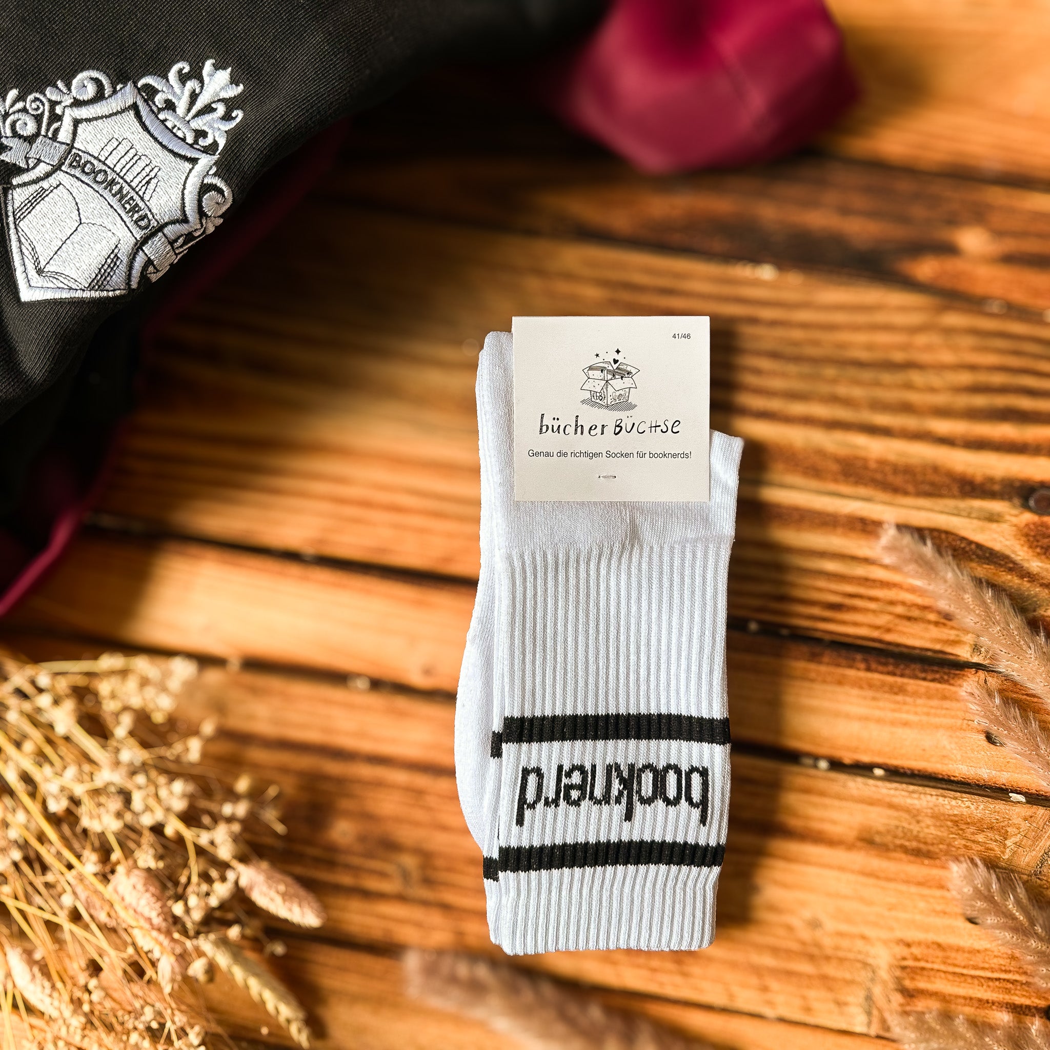 Socken "booknerd"