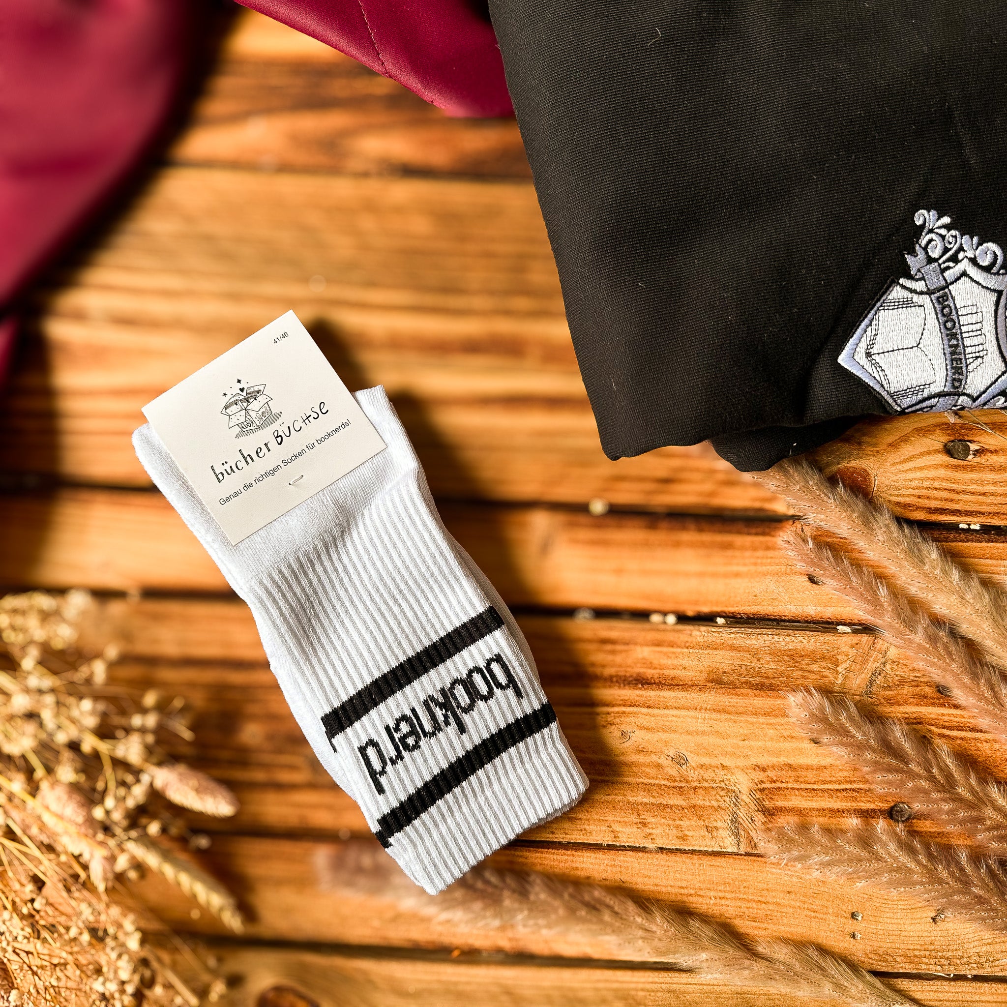Socken "booknerd"