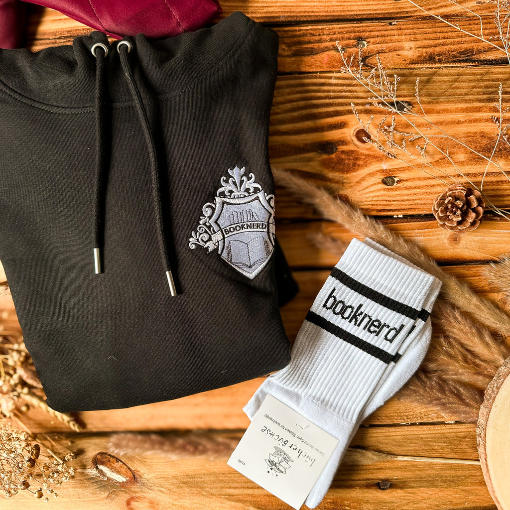 Socken "booknerd"