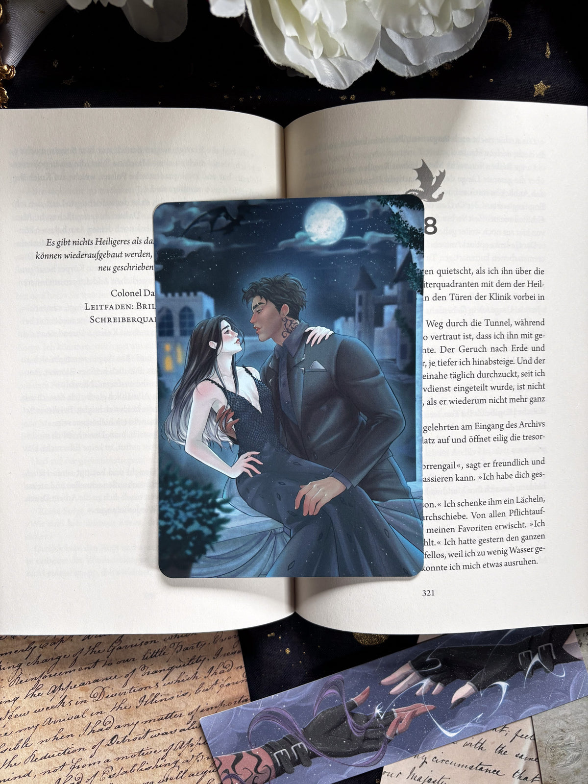 Xaden und Violet - A6 Charakter Karte / E-Reader Einleger